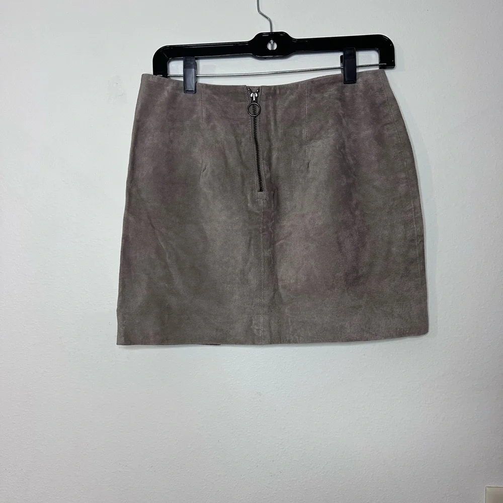 Blank NYC Taupe Mini Skirt